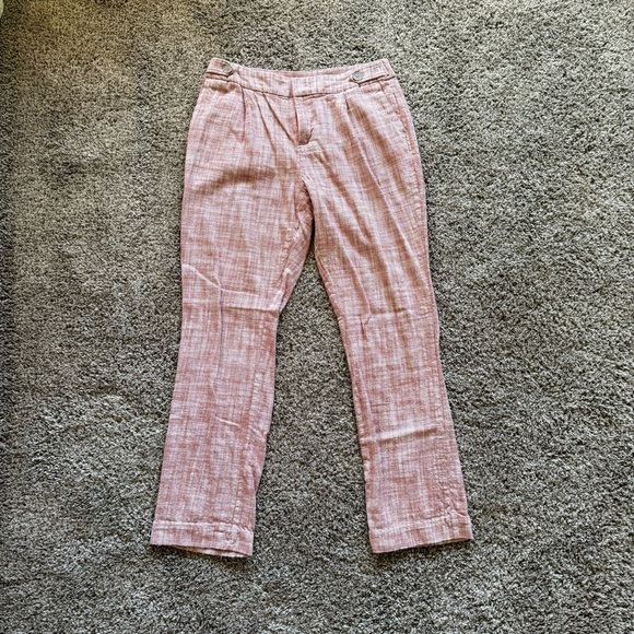 Christopher & Banks Rust Textured Trouser Pants Size 6 - Picture 1 of 9